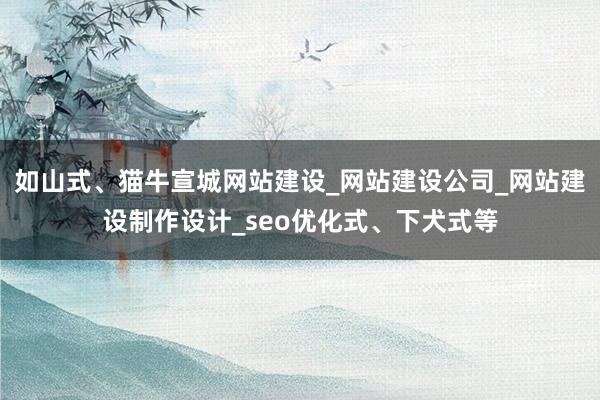 如山式、猫牛宣城网站建设_网站建设公司_网站建设制作设计_seo优化式、下犬式等